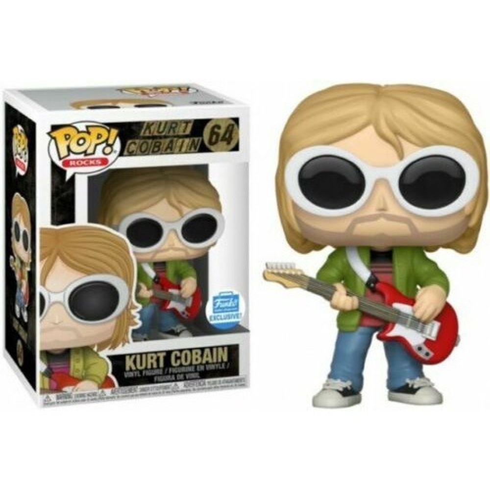 ฟิกเกอร์ Funko Rocks: Kurt Cobain 64 Pop สําหรับตกแต่งบ้าน