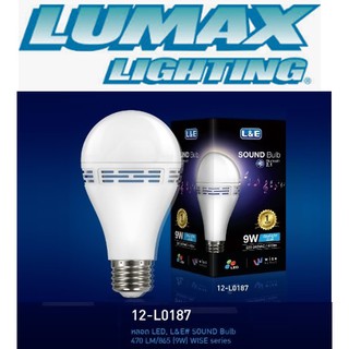 LUMAX หลอดไฟ LED 9W สามารถฟังเพลงได้