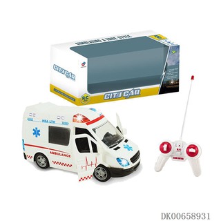 ProudNada Toys ของเล่นเด็ก รถพยาบาล บังคับวิทยุ รถ QUAN SHENG AMBULANCE CITY CAR NO.QS3002A-1