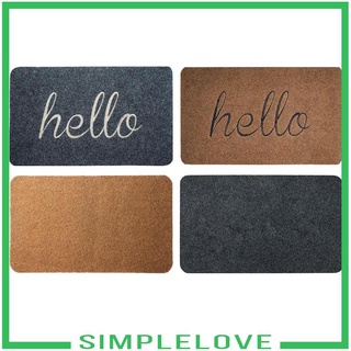 [Simple] Door Mat Mats Doormats Front Entrance Door Mats Indoor &amp; Outdoor Gray 45x70cm