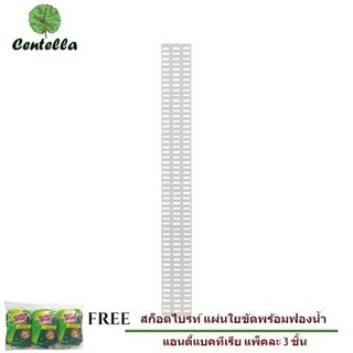 แผงตะแกรง 80x1.5x10cm STACKO ขาว ฟรี สก๊อตช์-ไบรต์® ใยขัดพร้อมฟองน้ำล้างจาน 3 ชิ้น