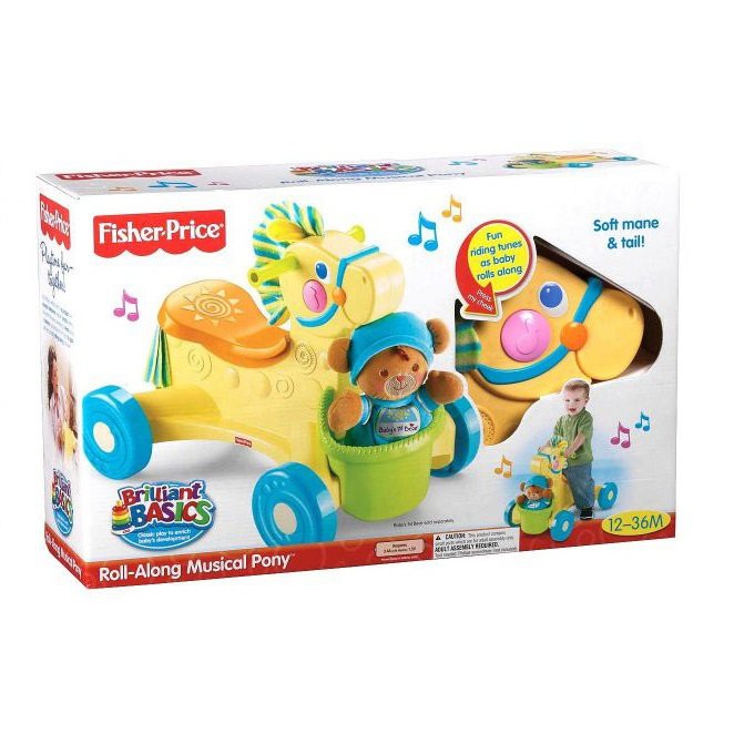 Fisher Price-รถขาไถ ( Roll Along Musical Pony)