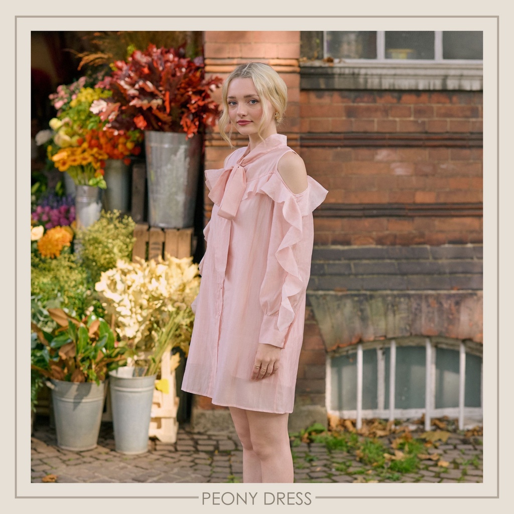 (ใส่โค้ด ICYICY12 ลดสูงสุด 120.- ขั้นต่ำ 700.-) Icyicy Peony Dress DI13501 (พร้อมส่ง)