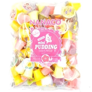 นานามินิพุดดิ้งNANACO PUDDINGพุดดิ้งผสม วุ้นมะพร้าว กลิ่นผลไม้ 1 ห่อมี 60 ชิ้น 👌อร่อยมาก ถ้วยเล็กน่ารักพอดีคำ✈️พร้อมส่ง