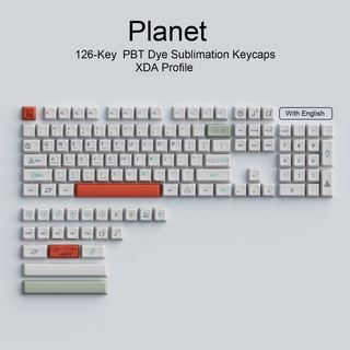 คีย์แคป Planet Dye Sublimation PBT XDA Profile เหมาะสม 61/64/68/78/84/87/96/980/104