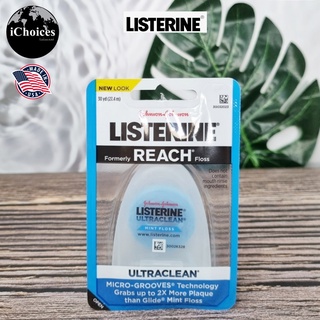 [Listerine] Formerly REACH Floss Ultraclean, Mint Floss 27.4 m ลิสเตอรีน ไหมขัดฟัน