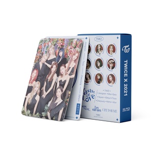 Linxx Twice อัลบั้มโลโม่การ์ดรูปภาพโปสการ์ด 2021 Series 54 ชิ้น