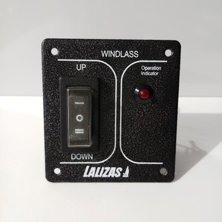 สวิทซ์เครื่องกว้านสมอเรือ  Panel mount windlass switch 2x3,5A [Lalizas]