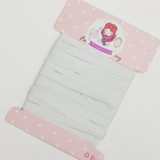 ยางดิบสำหรับเย็บขอบชุดว่ายน้ำ 6 mm. 8 มม. 1 แพ็ค 5 หลา