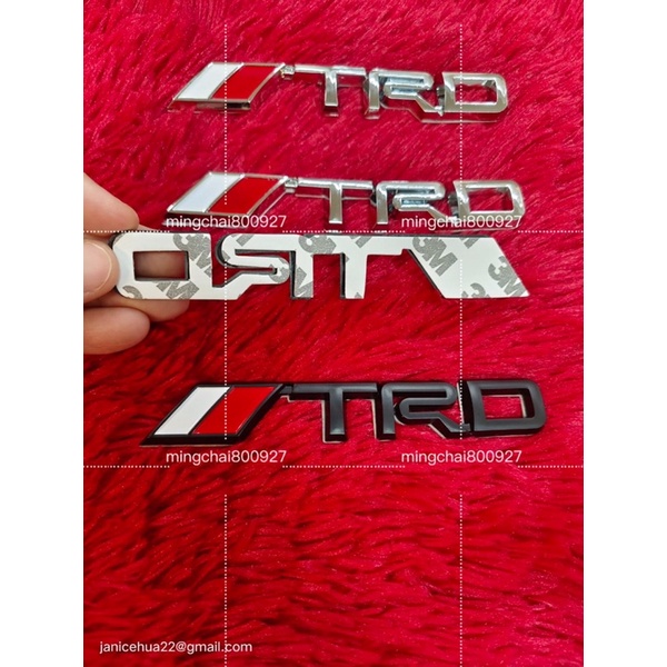 Emblem โลโก้ TOYOTA TRD สําหรับ TOYOTA VIOS HILUX WISH