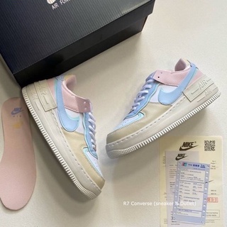 🚩 รองเท้า Air Force 1 Shadow Pastel ไนกี้สีพาสเทลน่ารัก รองเท้าผ้าใบ สินค้าพร้อมกล่อง มีเก็บปลายทาง