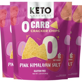 แครกเกอร์คีโต แครกเกอร์สุขภาพ ไม่มีน้ำตาล ไม่มีคาร์บ รสเกลือชมพู Keto crackers zero carb no sugar (Pink himalayan salt)