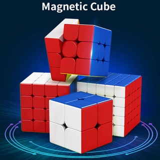 Moyu Meilong Cube 2M 3M 4M 5M 2X2X2 3X3X3 4X4X4 5X5X5 ลูกบาศก์แม่เหล็กของเล่นเสริมการเรียนรู้เด็ก