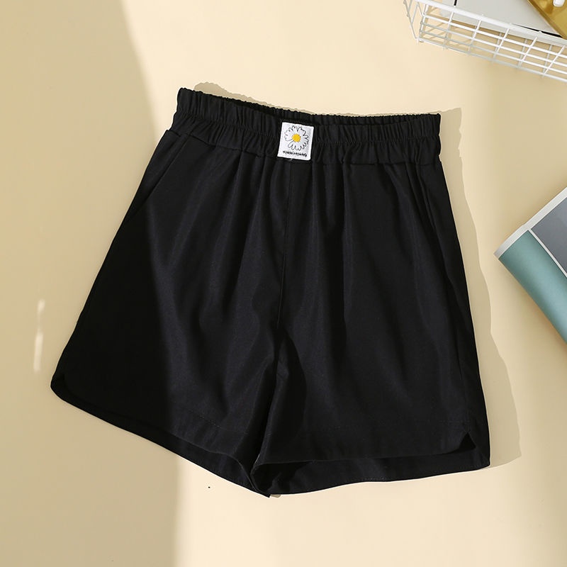☸plus fat size women s high waist Hong Kong-style casual shorts 200 kg sister was thin and all-match