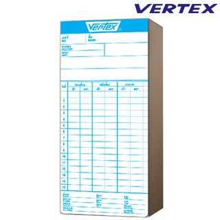 บัตรตอก VERTEX เวอร์เทค (แพ็ค100แผ่น)