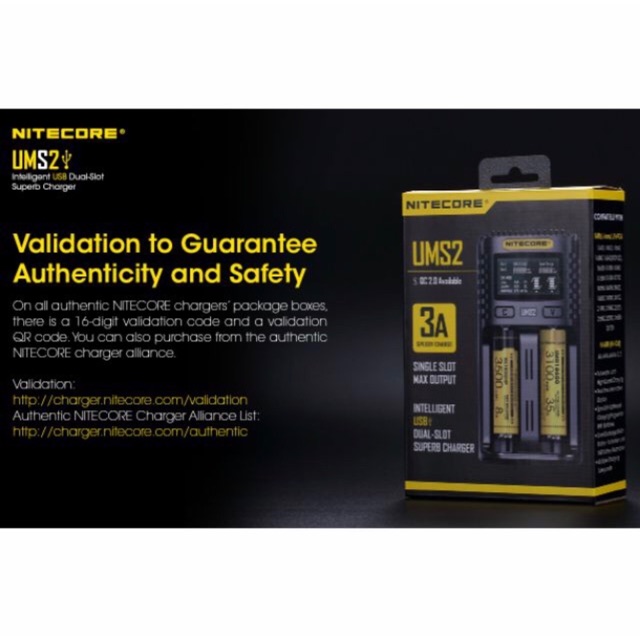 Nitecore New version UMS2 3A supercharger