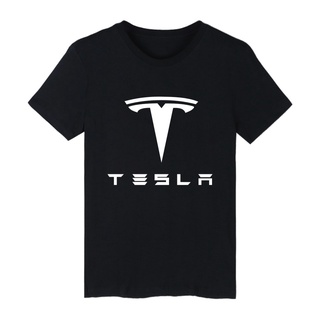 Tesla Motors เสื้อยืด ผ้าฝ้าย ทรงหลวม ขนาดใหญ่ สําหรับผู้ชาย และผู้หญิง 1334ASize S-5XL