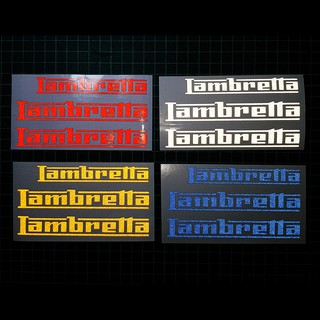 สติ๊กเกอร์ Lambretta Logo 3M สะท้อนแสง (โลโก้ฝาข้าง+ฝาแคร้ง) *ตรงรุ่น V125-V200*