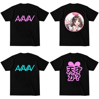 เสื้อยืดคอกลม พิมพ์ลาย Kizuna Ai Ai Ai Ai Feat Nakata Yasutaka สีดํา สีขาว สําหรับผู้ชาย และผู้หญิง