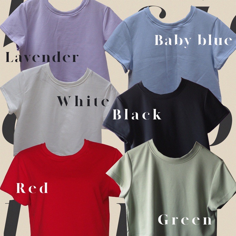 💙28TOP43 // เสื้อครอป Basic crop top💙