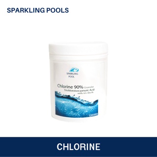 คลอรีน 90% ปรับสภาพน้ำเกรดยุโรป ชนิดเกล็ด 1 กิโลกรัม - Chlorine 90% Premium Grade Granular 1kg.