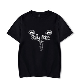 เสื้อยืดแขนสั้น ผ้าฝ้าย พิมพ์ลาย Sally face สไตล์ฮิปฮอป แฟชั่นฤดูร้อน สําหรับผู้ชาย