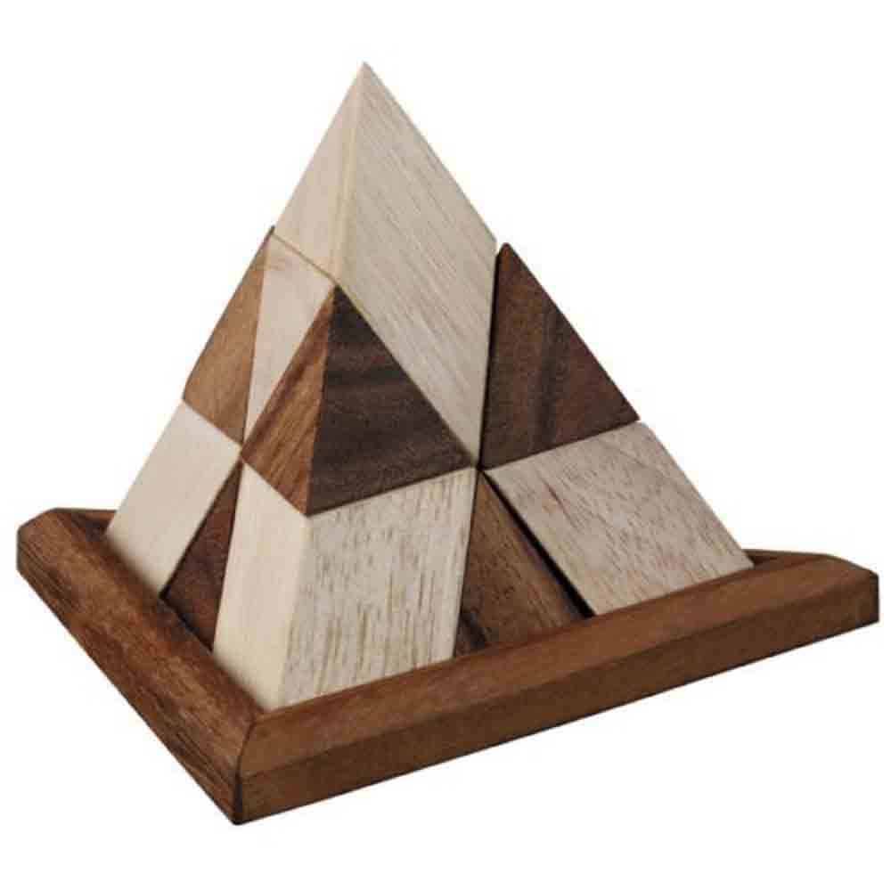 Ama-Wood ของเล่นไม้ ปิระมิด 14 ชิ้น (Wooden Pyramid Puzzle 14 Pcs)