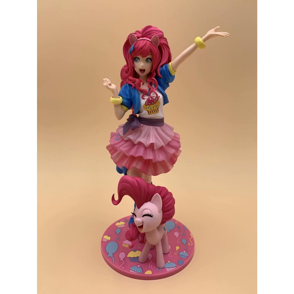 MEW Game My little Pony Bishoujo Pinkie pie PVC Figure Model Toy Doll  Collection Model Toys Gift for children birthday