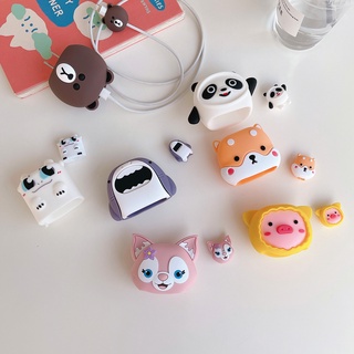 【ส่งจากไทย】เคสซิลิโคนอ่อนนุ่มลายการ์ตูนน่ารักสําหรับชาร์จ สำหรับAPPLE Power Adapter 18W/20W