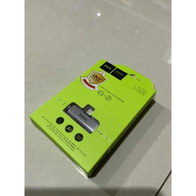 HOCO LS26 หัวแปลง 2-in-1 TYPE-C Converter To TYPE-C Charging + AUX 3.5mm Audio