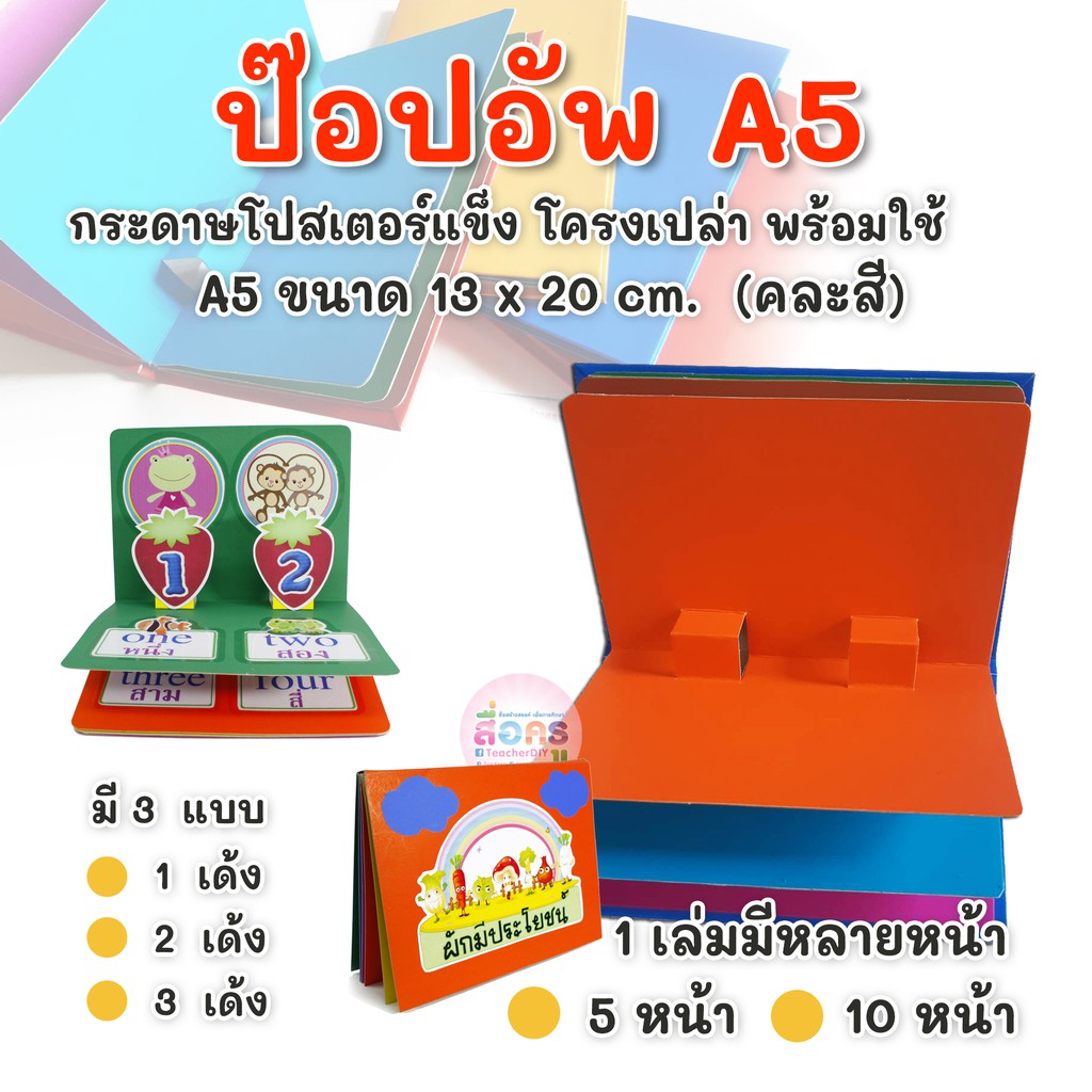 ป๊อปอัพสำเร็จรูปA5พร้อมใช้