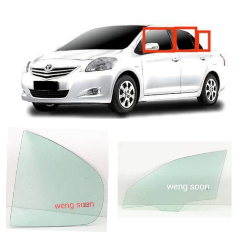กระจกหน้าต่าง Toyota Vios Ncp 93