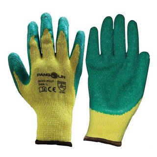 ถุงมือโพลีเอสเตอร์ L เหลือง-เขียว แพงโกลิน GLVC-PLLT/L Polyester Gloves L Yellow-Green Pangolin GLVC-PLLT / L