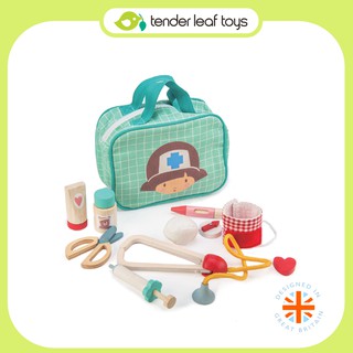 Tender Leaf Toys ของเล่นไม้ ของเล่นบทบาทสมมติ ชุดรักษาพยาบาล Medical Set