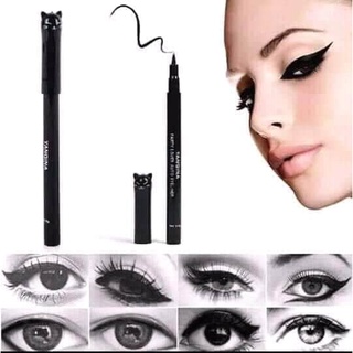 Magic Eyeliner with sponge tip (Waterproof) อายไลน์เนอร์แมว หัวฟองน้ำ กันน้ำ หัวนิ่ม เขียนง่าย ล้างออกง่าย ไม่แพนด้า