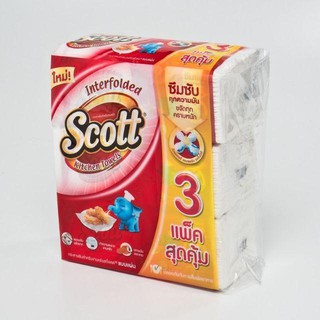 สก๊อตต์ กระดาษอเนกประสงค์ 90 แผ่น (3 ห่อ) Scott Multipurpose Paper 90 sheets (3 packs)