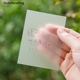 Outstanding กระดาษโน้ต PET แบบใส กันน้ํา 100 แผ่น