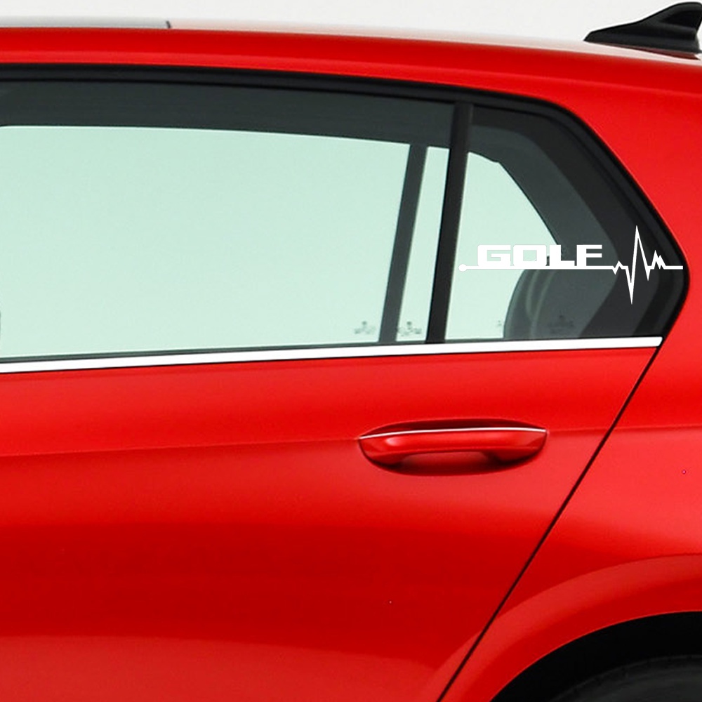 สติกเกอร์รถสําหรับVW Volkswagen Golf 4 5 6 7 8 MK4 MK5 MK6 MK7 A4 A5 A6 A7 A8 RLine R Lineประตูสติกเ