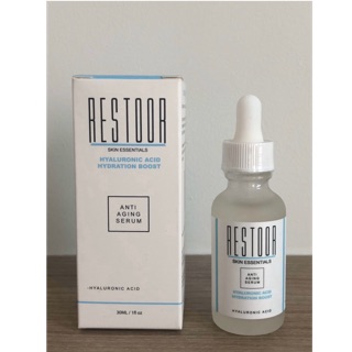 Restoor Skin Essentials Hyaluronic Acid 99% กักน้ำใต้ผิว คืนความชุ่มชื่นให้แก่ผิวถึง99% สำหรับผิวแห้ง แห้งกร้าน ขาดน้ำ