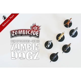 (Service Paint) Zombicide Box of Dogs – Dog Companions เซอร์วิสเพ้นท์ Miniature