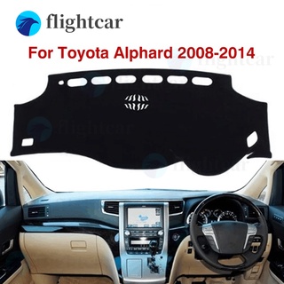 (FT) ฝาครอบแดชบอร์ดหนัง แบบหนา สําหรับ Toyota Vellfire Alphard (AH20 ) 2008 2009 2010-2014