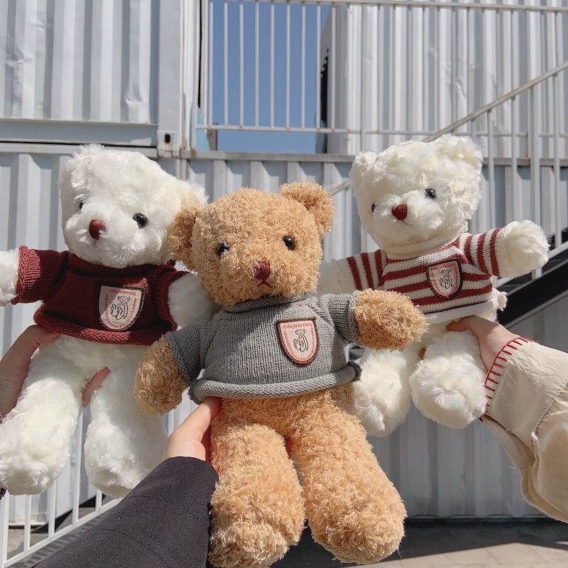 Teddy Bear Plush Toy Lovely Doll Children Birthday Gift ตุ๊กตาหมีตุ๊กตายัดไส้ของเล่นเด็กขนาด 30 ซม