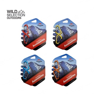 คาราไบเนอร์ Naturehike D-mini carabiner 4cm (2 Pack) NH15A004-H