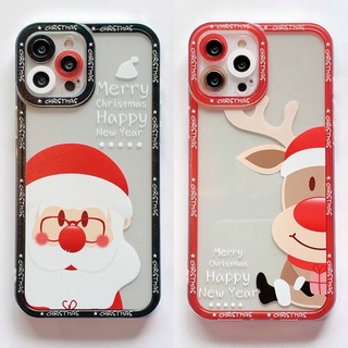 เคสมือถือ แบบนิ่ม ลายซานตาคลอส กวาง สําหรับ VIVO Y53S Y51 Y51A Y31 2021 Y33S Y21S Y21 Y52 Y72 5G Y15S Y15A Y20 Y20i Y12S Y12A Y20s G Y30 Y50 Y30i Y12 Y15 Y17 U10