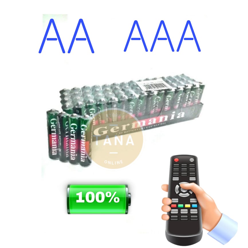 ถ่านเทสสินค้า ถ่านAA ถ่านAAA ราคาถูก ถ่าน2A ถ่าน 3A ถ่าน Germania ได้4ก้อน ถ่านเทสตัวอย่าง ถ่านของเล