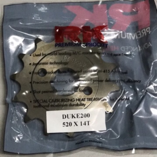 KTM Duke 200 / NS200 / RS200 RK Sprocket 520 X 14T