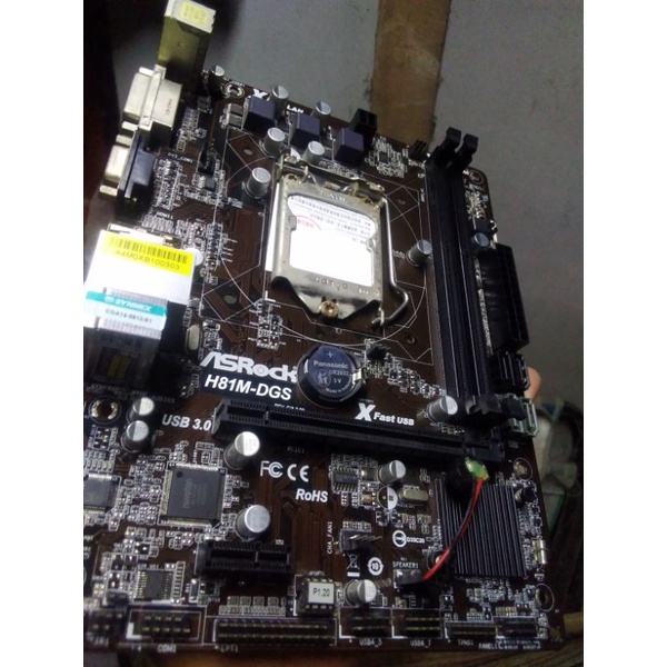 เมนบอร์ด Asrock H81M-DGS Socket 1150 ddr3 มีฝาหลัง