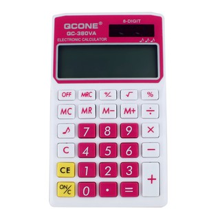   QCONE เครื่องคิดเลข 8 หลัก (QC-380VA) รุ่น calculator-QC380VA-00E-Song