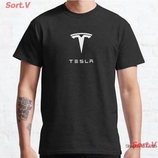 Sort.V 2021 Tesla 2021 เสื้อยืดคอกลมแฟชั่นสีขาวสไตล์ฮาราจูกุสําหรับผู้ชาย Vogue เสื้อยืดพิมพ์ลาย