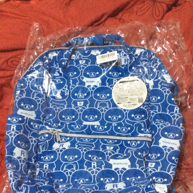 กระเป๋าเป้ Rilakkuma - Clasp Backpack ขนาด 38 ซม.    Rilakkuma Bag  กระเป๋าจากญี่ปุ่นของแท้ มาจากญี่ปุ่น ของใหม่